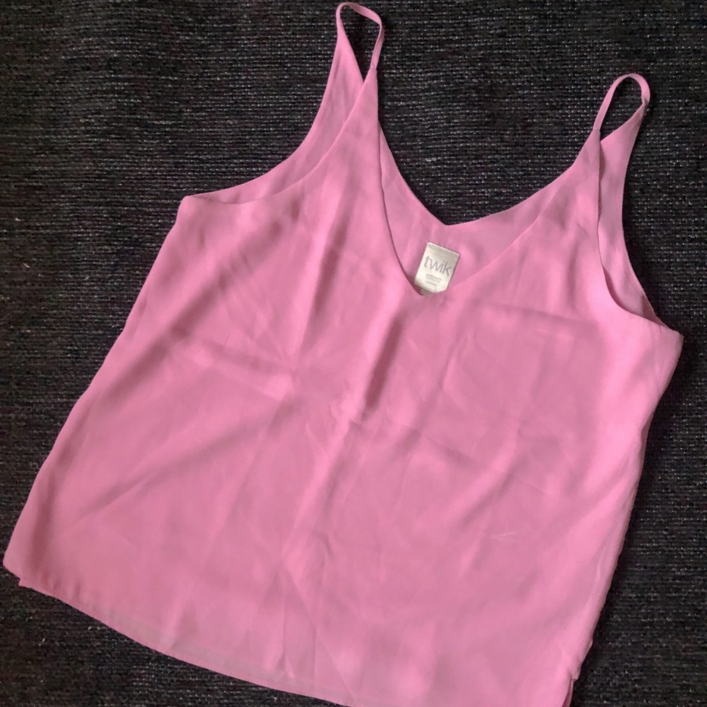 Pink strap blouse